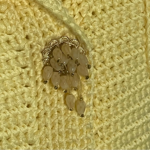 Cynthia Steffe crochet cotton 3/4 sleeve cardigan women’s Size S grandmacore - Picture 6 of 15